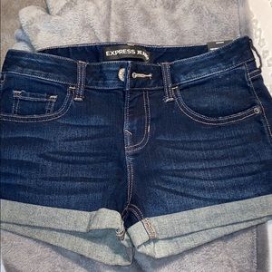 NEW express jean shorts
